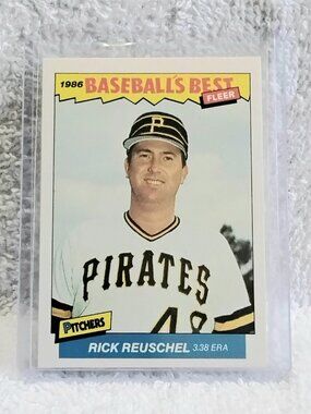 5/$20 Mint 1986 Fleer Rick Reuschel Baseball's Best Pitchers MLB Card 27!!